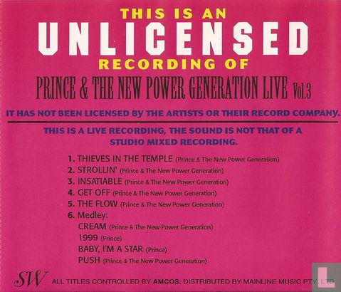 Prince & the New Power Generation Live 3 - Afbeelding 2