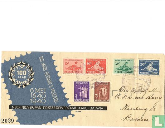 Dutch Ind. Far. of Stamp collectors Batavia