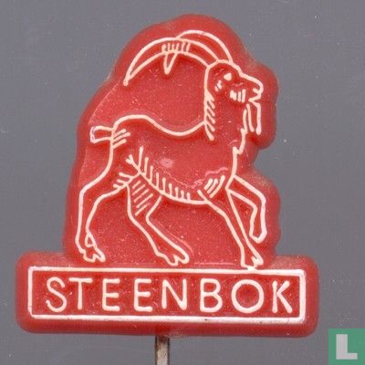 Steenbok [weiß auf rot]