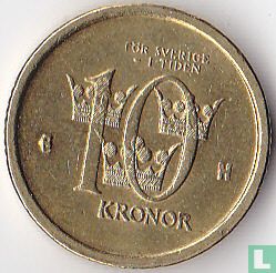 Zweden 10 kronor 2003 variant - Afbeelding 2
