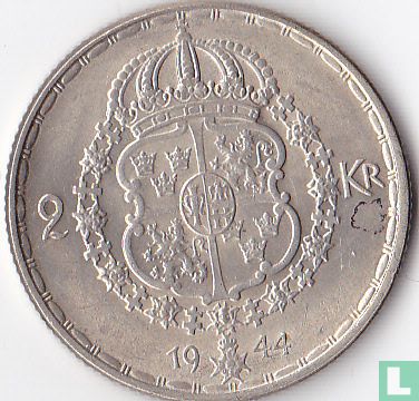 Zweden 2 kronor 1944 - Afbeelding 1