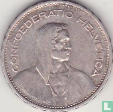Suisse 5 francs 1933 - Image 2