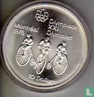 Canada 10 dollars 1974 "XXI Olympics in Montreal - cycling" - Image 2