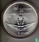 Canada 5 dollars 1974 "XXI Olympics in Montreal - rower" - Afbeelding 2