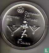 Canada 5 dollars 1975 "XXI Olympics in Montreal - marathon" - Afbeelding 2