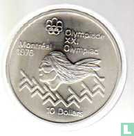 Canada 10 dollars 1975 "XXI Olympics in Montreal - men's hurdles" - Image 2