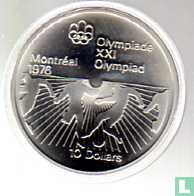 Canada 10 dollars 1976 "XXI Olympics in Montreal - football" - Image 2