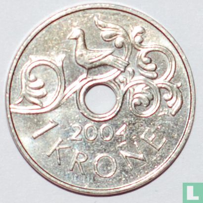 Noorwegen 1 krone 2004 - Afbeelding 1