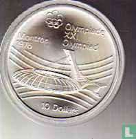 Canada 10 dollars 1976 "XXI Olympics in Montreal - Olympic stadium" - Afbeelding 2