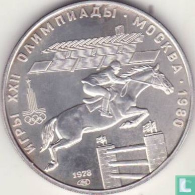 Russia 5 rubles 1978 (IIMD) "1980 Summer Olympics in Moscow - Equestrian show jumping" - Image 1