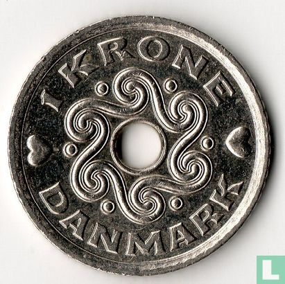 Denemarken 1 krone 2001 - Afbeelding 2