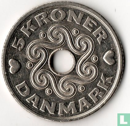 Dänemark 5 Kroner 2001 - Bild 2