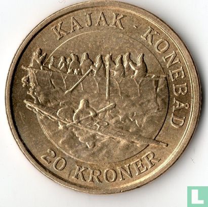 Denmark 20 kroner 2010 "Kajak konebåd" - Image 2