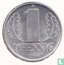 GDR 1 pfennig 1964 - Image 1