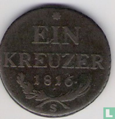 Oostenrijk 1 kreuzer 1816 (S) - Afbeelding 1