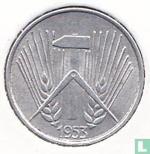 DDR 1 pfennig 1953 (A) - Afbeelding 1