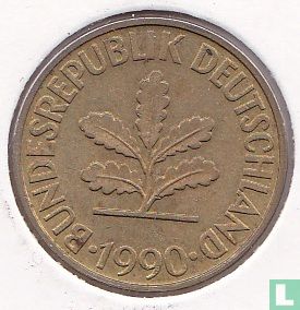 Duitsland 10 pfennig 1990 (J) - Afbeelding 1