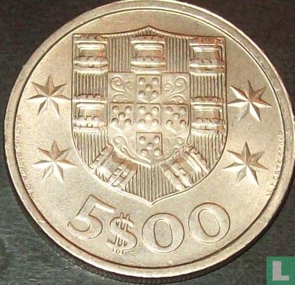 Portugal 5 escudos 1974 - Image 2
