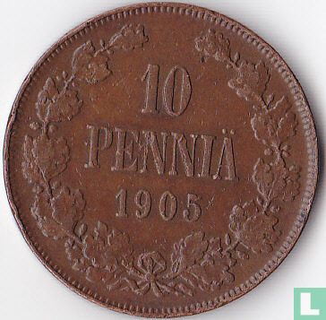 Finnland 10 Penniä 1905 - Bild 1
