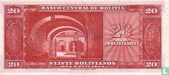 BOLIVIE 20 Bolivianos - Image 2