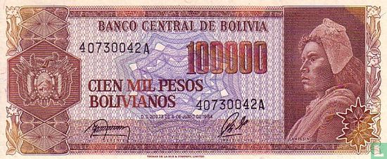 BOLIVIE 100 000 Pesos Bolivianos - Image 1