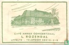 Cafe annex Concertzaal L. Rozendal