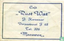 Café "Rust Wat"