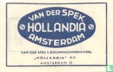 Van der Spek's Bouwmachinehandel "Hollandia" N.V.