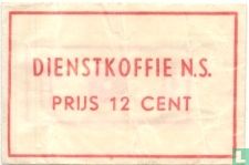 Dienstkoffie N.S. Prijs 12 Cent