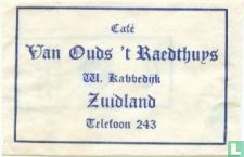 Café van Ouds 't Raedthuys