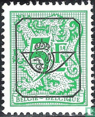 Ziffer auf heraldischem Löwen und Wimpel - Bild 1
