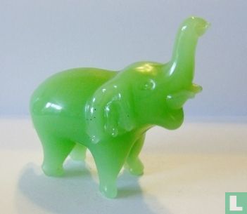 Elephant, glass, green