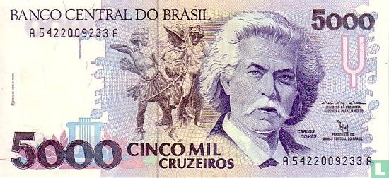 Brazil 5000 Cruzeiros - Image 1