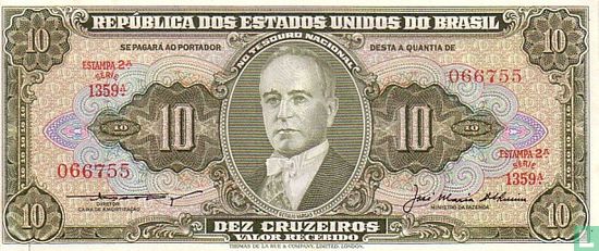 Brazil 10 Cruzeiros - Image 1
