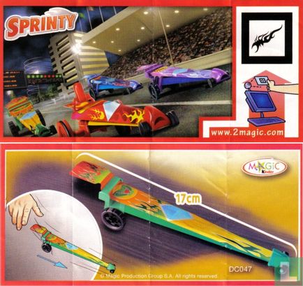 Sprinty - Race auto (groen) - Afbeelding 2