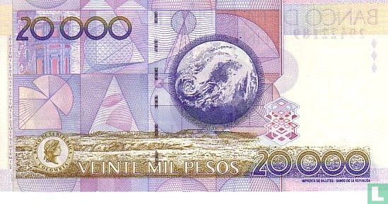 Kolumbien 20.000 Pesos 2004 (P454i) - Bild 2