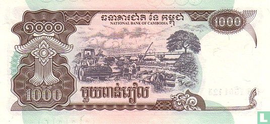 Cambodja 1.000 Riels 1999 - Afbeelding 2