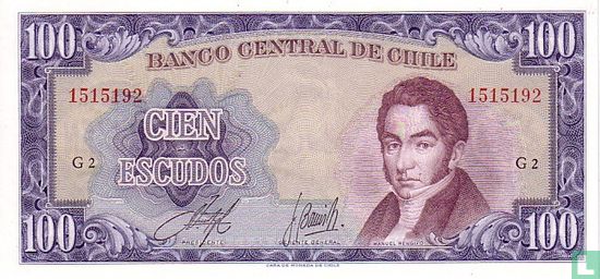 Chili 100 Escudos ND (1962) - Afbeelding 1
