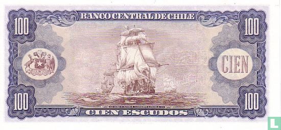 Chile 100 Escudos ND (1962) - Image 2