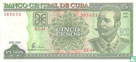 CUBA 5 Pesos 2006 - Image 1