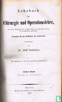 Lehrbuch der Chirurgie und Operationslehre Vierter Band   - Image 2