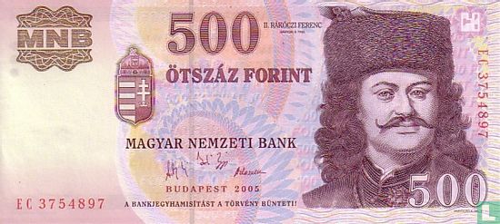 Hongarije 500 Forint 2005 - Afbeelding 1