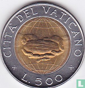 Vaticaan 500 lire 1992 - Afbeelding 2