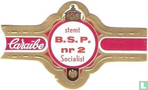 Stemt B.S.P. nr 2 Socialist - B.S.P. - Image 1
