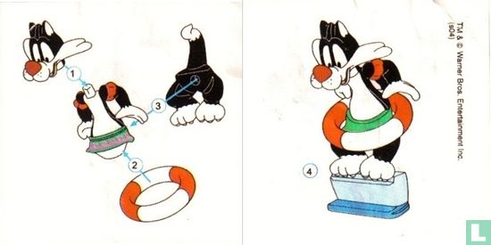 Sylvester als zwemmer - Afbeelding 3
