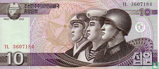 Noord-Korea 10 Won 2002 - Afbeelding 1