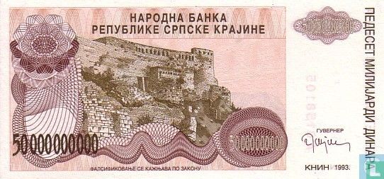 Srpska Krajina 50 Miljard Dinara  - Afbeelding 1