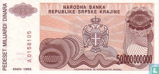 Srpska Krajina 50 Miljard Dinara  - Afbeelding 2