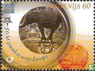 50 ans de timbres de l'Europe