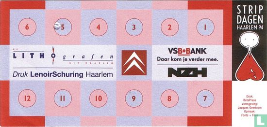 Stripdagen Haarlem Passepartout 1994 - Zondag - Afbeelding 2